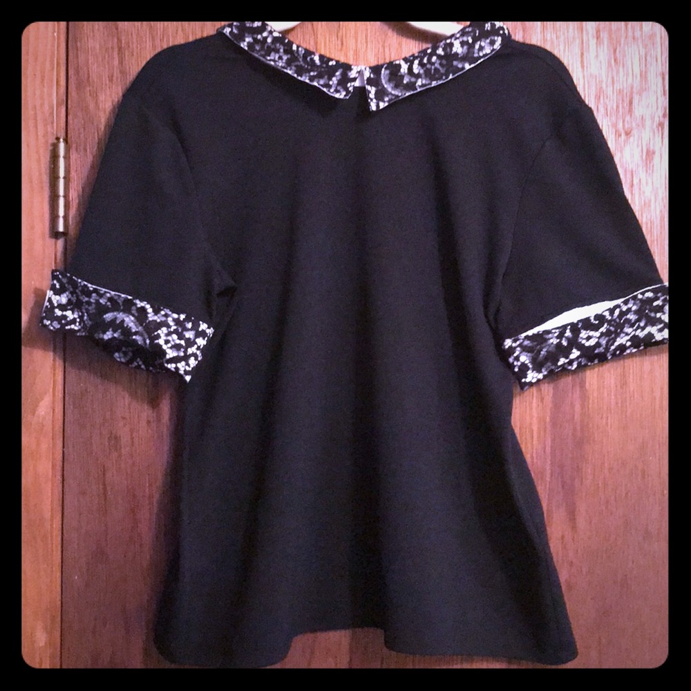 Karl Lagerfeld Black Dress Top